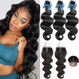 Weave Body Wave Bundles With Closure